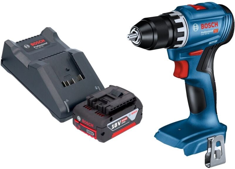 Bosch gsr 18V-45 Professional Akku Bohrschrauber 18 v 45 Nm Brushless + 1x Akku 4,0 Ah + Ladegerät