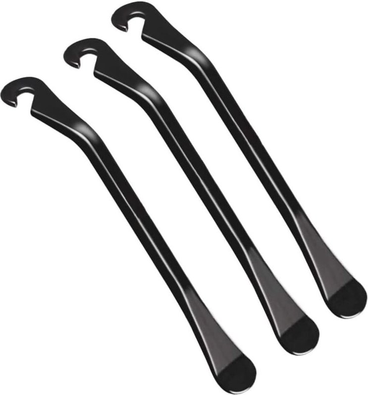 3-teilige Fahrradreifenheber aus Stahl, abnehmbare Fahrradreifenheber zur Reparatur von Fahrradschläuchen – Schwarz