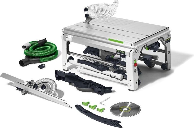 Thumbnail - Tischzugsäge cs 70 ebg precisio, incl. 1x Kreissägeblatt, Absaug-Set, Zubehör, Karton - Festool