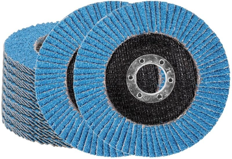 Memkey - Lamellenscheiben, 10er-Pack, 4,5 Zoll, 40 Schleifscheiben, hochdichte Aluminiumoxid-Schleifscheiben, Schleifsch...