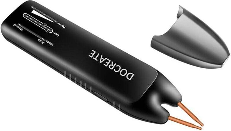 Decdeal Akku-Schweißgerät, 11 einstellbare Geschwindigkeiten, intelligente Temperaturerkennung (Nickel/Eisen/Edelstahl)