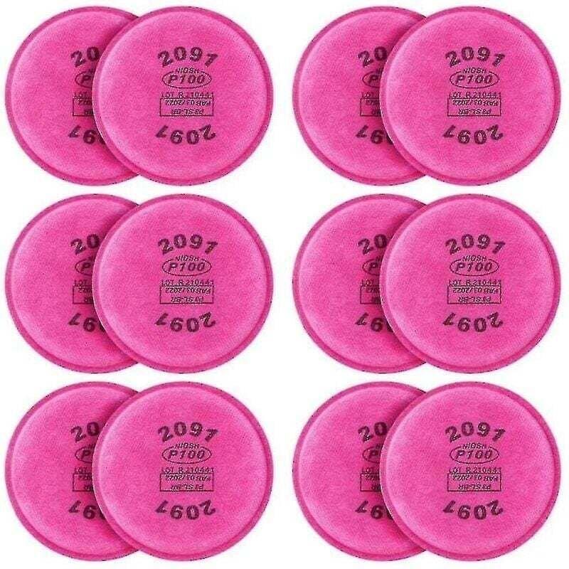 12 Pcs 2091 P100 Partikel Filter Ersatz Für 6000 6200 6800 7000 Ff-4 Modell 2091 P100 Filter