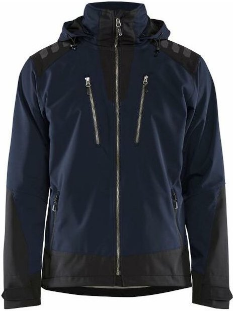 Thumbnail - Blaklader - Softshelljacke Wasserabweisend t.m - dunkel marine/schwarz - 474925138699-M