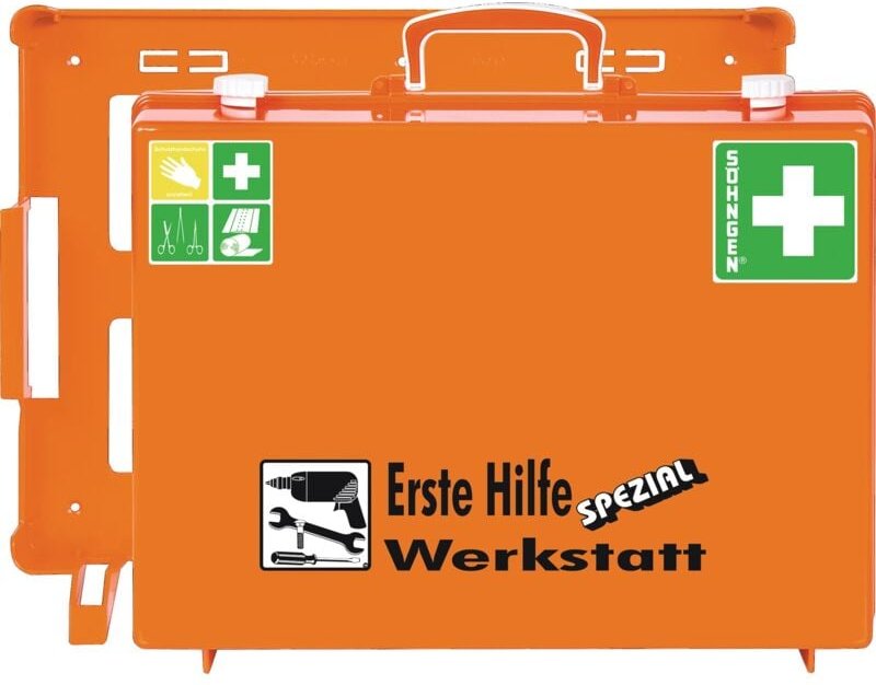 Erste Hilfe Koffer Beruf spezial Werkstatt B400xH300xT150ca.mm orange söhngen