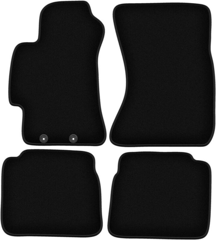BASIC schwarze Veloursmatten für: Subaru Impreza III GH Fließheck, Kombi, WRX (2007-2013)