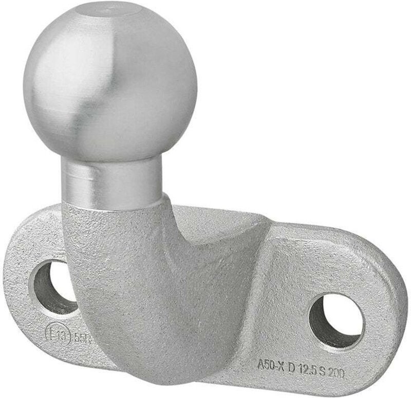 Anhangerkupplung silber abgewinkelt