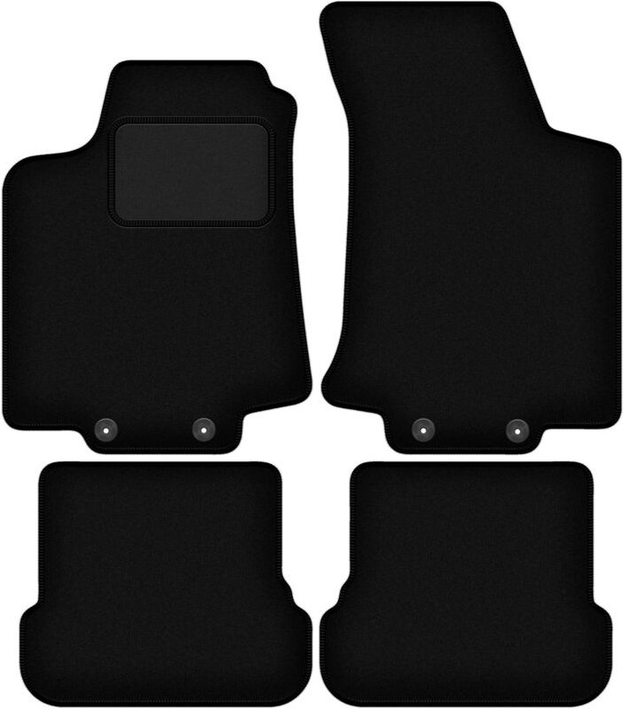 Schwarze Veloursmatten für: Volkswagen Golf IV Cabrio (1998-2002)