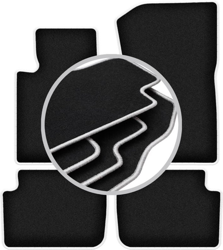 CARLUX-SILVER Autofußmatten für: BMW X3 E83 SUV (2003-2010)
