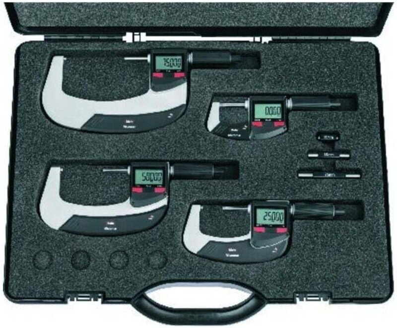 Mahr - Dig. Bügelmessschr. 0-100mm IP65 Satz