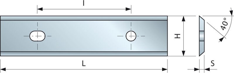 40°-Plättchen 50x12x1,5 I26 - F03FH02894 -CG06MFA310