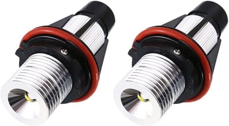 Linghhang - 2 Stück 1000 lm Angel Eyes Licht Auto led Birne Halo Ring Marker 5 w 6000 k Weiß für bmw E39 E53 E63 E64 (We...