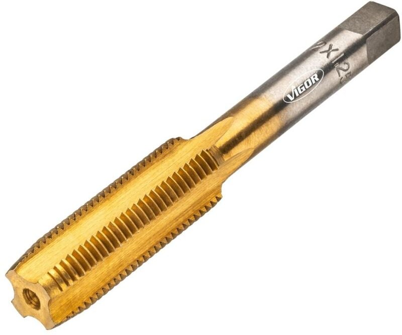 VIGOR Handgewindebohrer, M 12 x 1,25 TIN