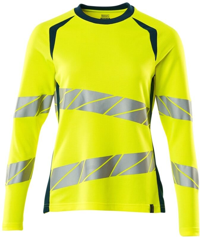 Thumbnail - Mascot Damen-T-Shirt 19091-771-1744 Gr. M hi-vis gelb/dunkelpetroleum