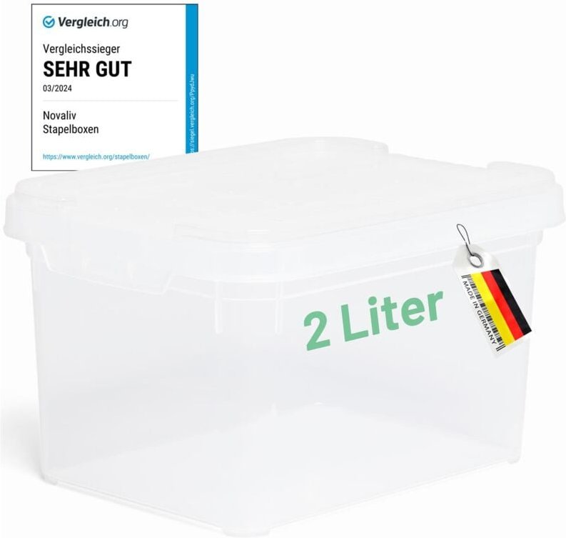 Aufbewahrungsbox 1x Aufbewahrungsbox, 1x Deckel - Novaliv