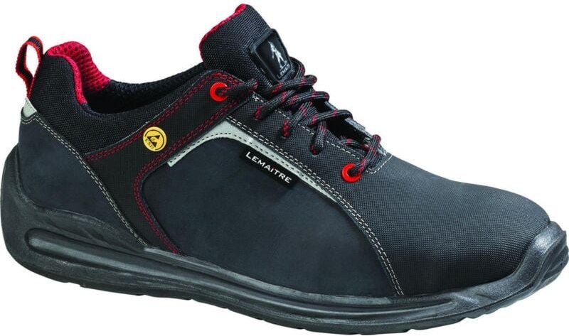 Sicherheitsschuhe niedrig SUPER X HIGH S3 CI ESD SRC Schwarz/Grau 37