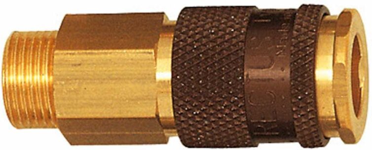 Unverwechselbare Schnellverschlusskupplung nw 7,8, g 3/8 ag braun - Riegler