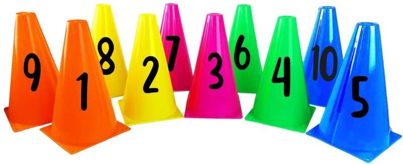 Zahlenkegel 23 cm - set 1 10