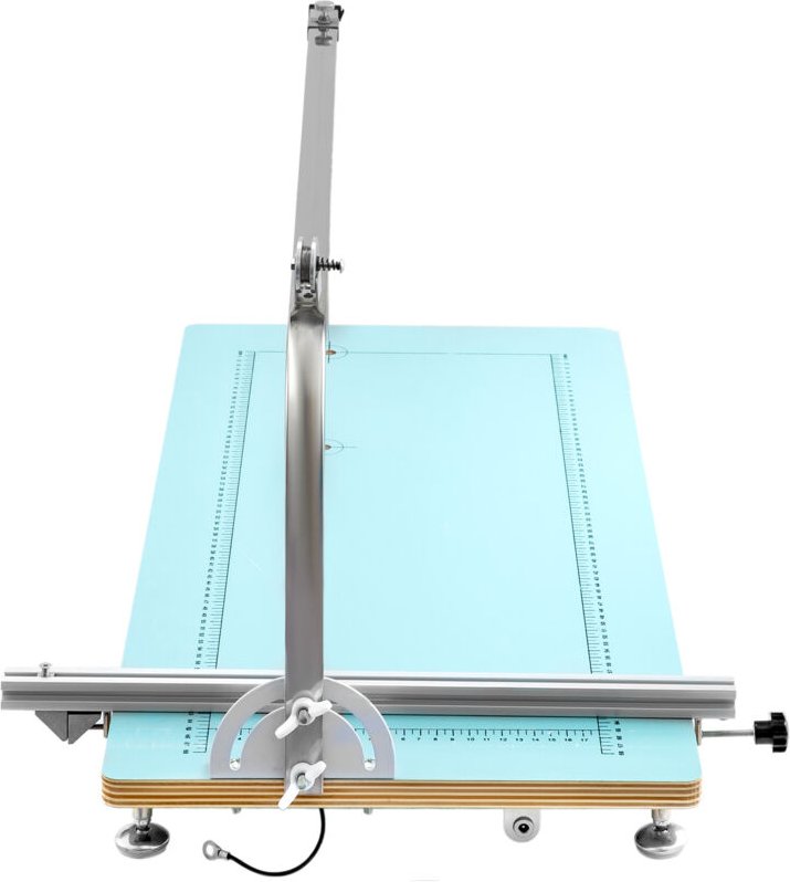 Mophorn - Schaumstoffschneidemaschine mit Heißdraht – Styroporschneider mit einstellbarem Winkel – Skalierte Werkbank zu...