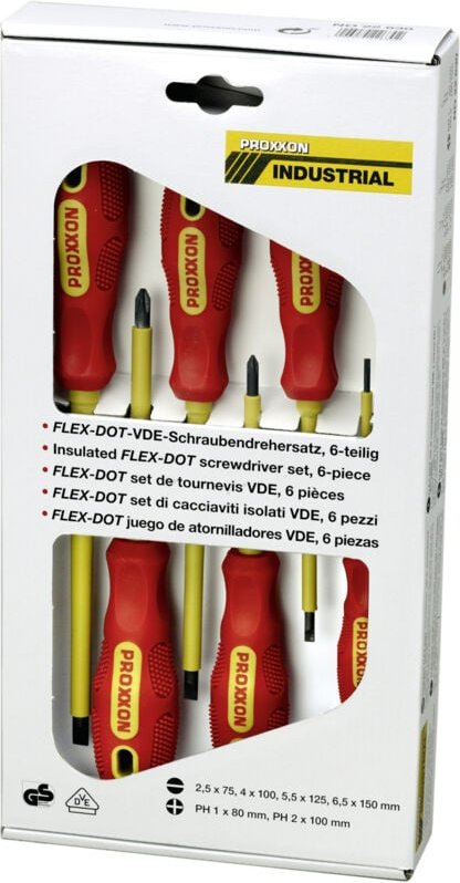 Proxxon - vde Schraubendrehersatz Schlitz und phillips (6-teilig) - 22630