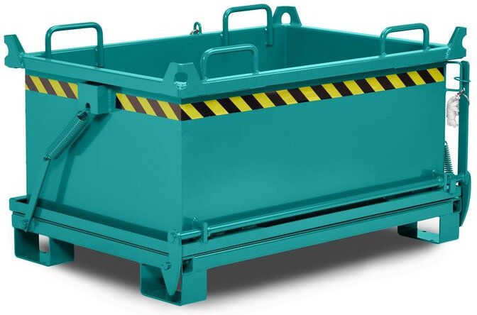 RR Industrietechnik Klappbodenbehälter Typ RBB-150 910x2000x1300mm 1500dm³ RAL 5018 Türkisblau