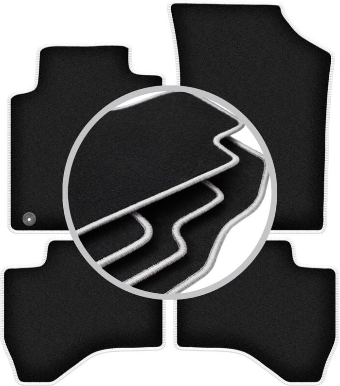 CARLUX-SILVER Autofußmatten für: Citroen C1 I Fließheck (2005-2014)