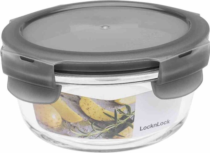 Box 'Boroseal' 0,38 l rund ø 13 x 6,5 cm, transparent