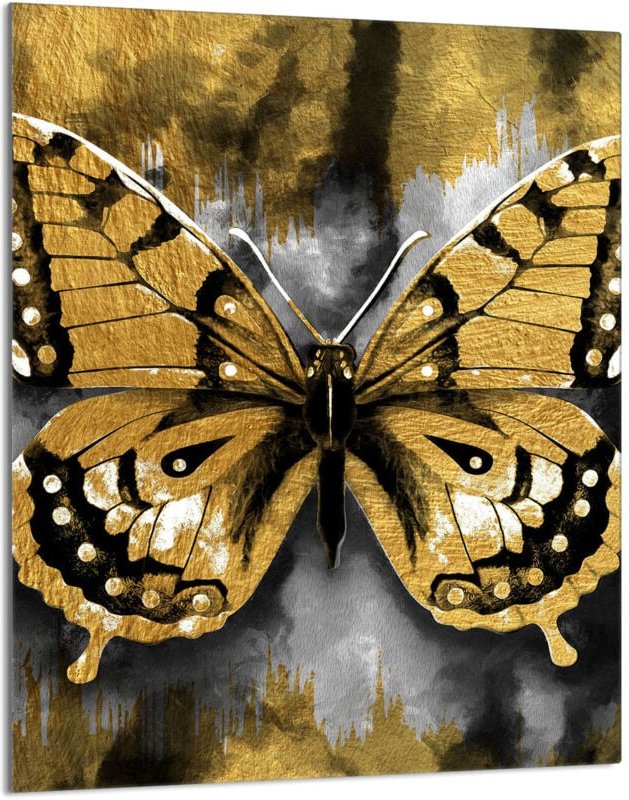 Glasschneidebrett 40x52 Schmetterling