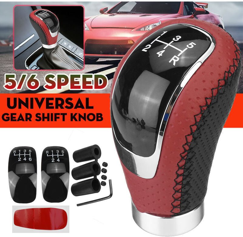 CHOYCLIT Universal 5/6-Gang-Schaltknauf, Hebel-Stick-Ersatz für alle manuellen Autos
