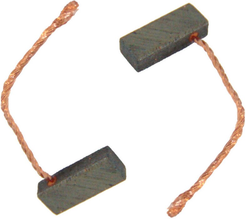 Trade-shop - 2x Motorkohlen Kohlebürsten Schleifkohlen Kohlestifte 4,4x6x14mm Kabellänge 40mm für viele kfz pkw Motoren ...