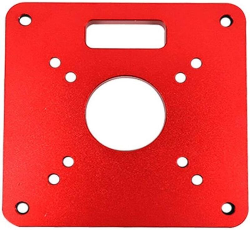 Oberfräsentisch-Einlegeplatte, 120 x 120 x 8 mm, Aluminium-Frästisch-Einlegeplatte für Holzbearbeitung - Lntyq