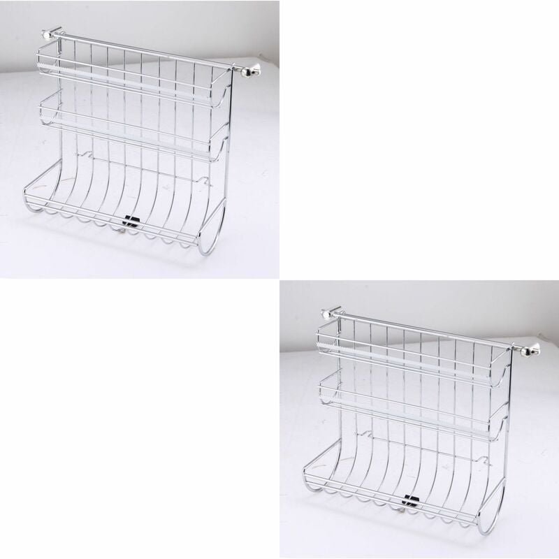 2x Novaliv Küchenrollenhalter Küchenleisten-Set