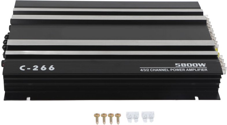 Jeffergarden - Autoverstärker, 5800 w, gute Wärmeableitung, rostfrei, hochfest, 12 v Audioverstärker für Automobile