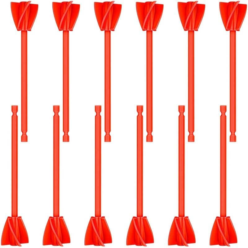 Tlily - 12 Stück Epoxid-Mischeraufsatz für Bohrmaschine, Helix-Farbe, wiederverwendbare Harzrührer