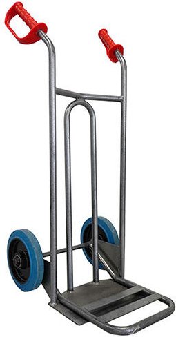 Matisère - Sackkarre aus Stahl 250 kg Tragkraft - Elastomerräder blau spurlos leise - dvpo-rsb-br