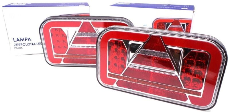 LED-Lampe mit großem Dreieck L+R, 12-24V dynamische Richtung