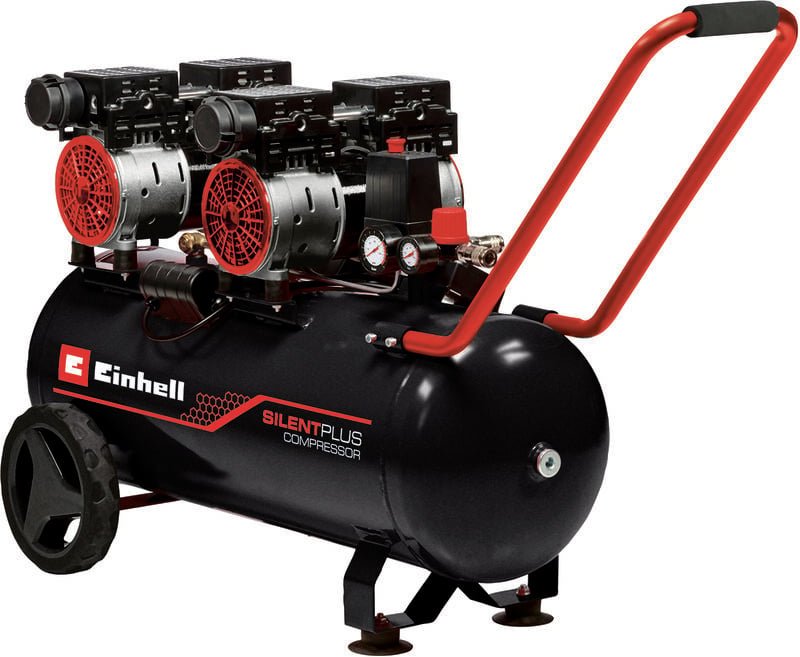 Einhell - Kompressor te-ac 270/50 Silent Plus (1500 w., max. 8 bar, 50 l-Tank, 270 l/min Ansaugleistung, Motordrehzahl 1...