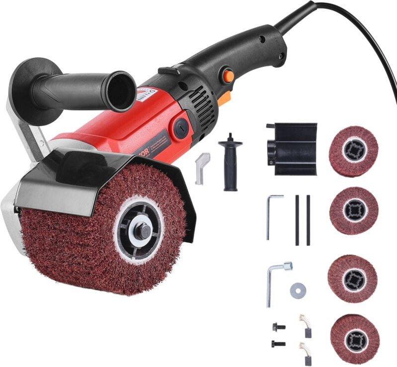 VEVOR Poliermaschine, 1200 W, 6 variable Geschwindigkeiten, Oberflächenbearbeitungswerkzeug, handgeführte elektrische Me...