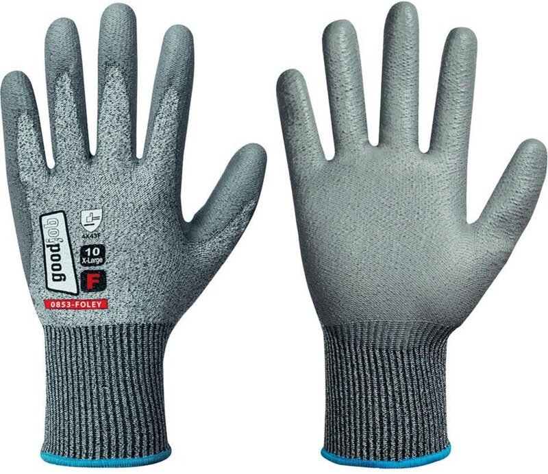 Schnittschutzhandschuh foley, Cut f, grau, Gr.11