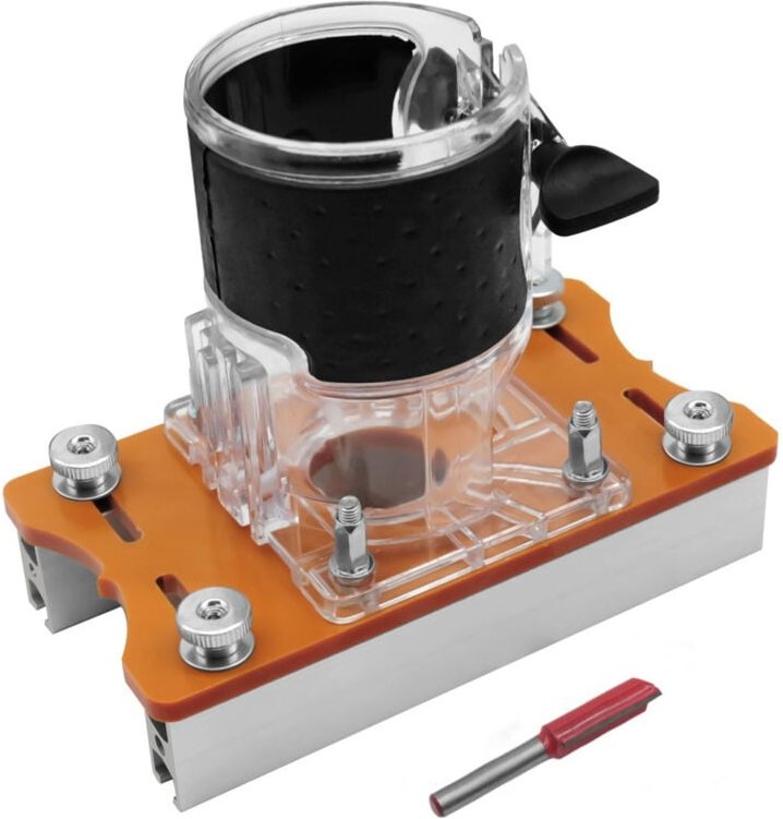 Jeffergarden - Holzrouter -Basis 2 in 1 kompakte Palmschlitzhalterung für Carbinet -Schrankmöbel