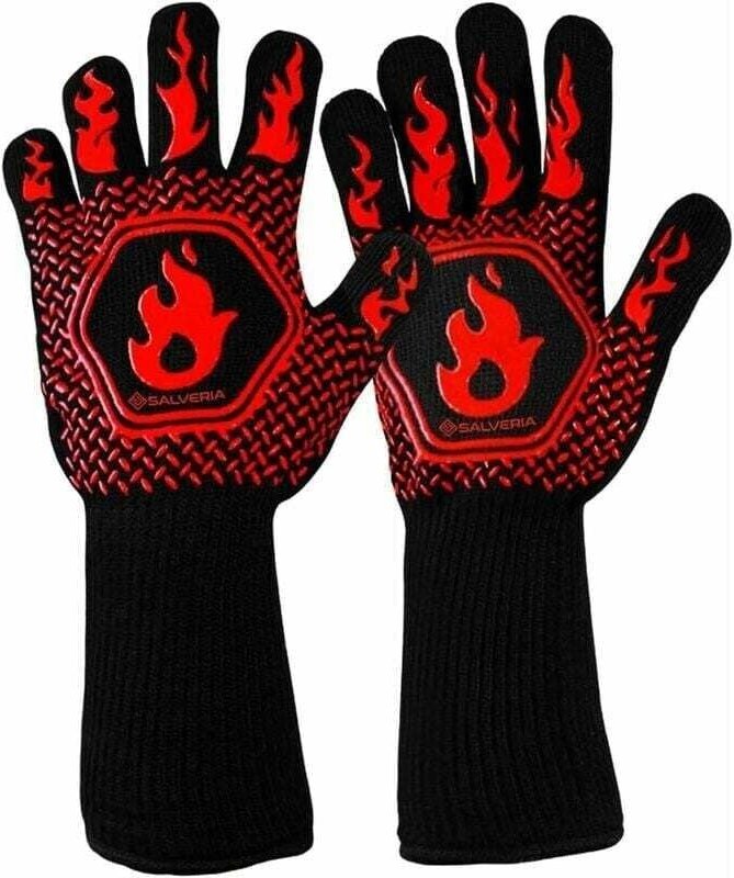 XVX - Anti-Hitze-Ofenhandschuh, Anti-Feuer-Kaminhandschuh. Beständig bis 800 °c zum Schutz vor thermischen Risiken, Anti...