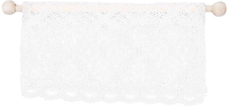 Tlily - Vorhänge Miniatur Möbel Zubehör Volant mit Stange 1:12 Maßstab Beige