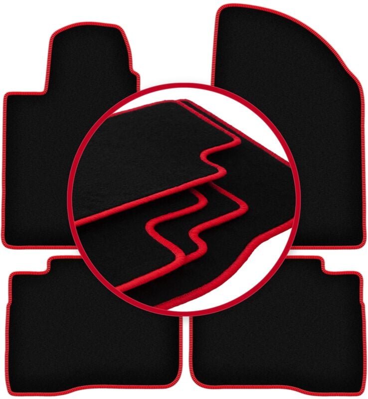 CARLUX-RED Autofußmatten für: SsangYong Korrando IV SUV (2019-)