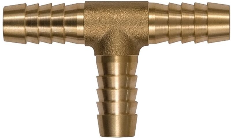 T-Schlauchverbindungsstutzen, für Schlauch lw 8 mm, Messing - Riegler