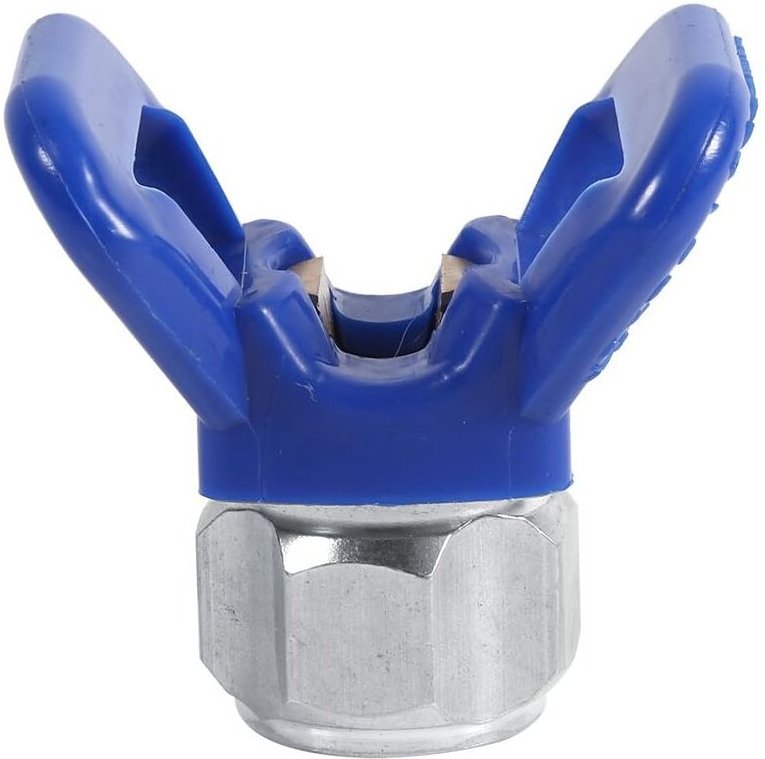 Düsensitzschutz Airless Farbspritzpistole Düsenschutz Düse Ersatzsitzwerkzeug Universal Blau Neu
