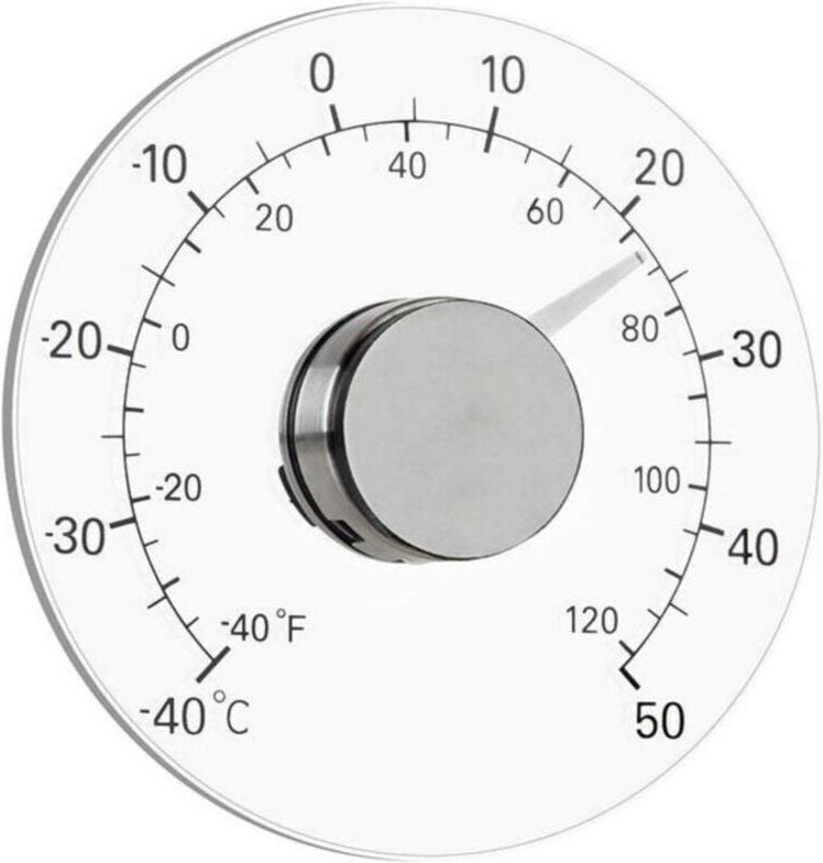 Fensterthermometer für den Außen- und Innenbereich, keine Batterie erforderlich, transparentes Zifferblatt, Wetterthermo...