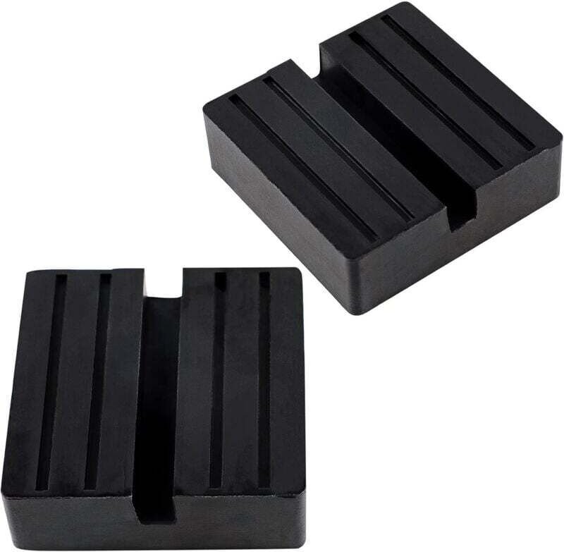 Odipie - 2 Stück Gummi-Wagenheber-Pad (75 x 75 x 25 mm), universeller Schlitzschienenrahmen-Wagenheberschutz für Autos u...