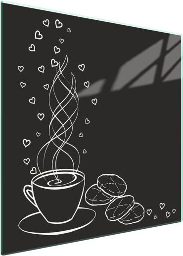 GLASSCHUTZPLATTE FÜR HERD 50x52 KAFFEE