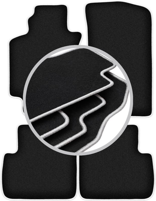 CARLUX-SILVER Autofußmatten für: Toyota Avensis I T22 Limousine, Kombi, Liftback, Fließheck (1997-2003)