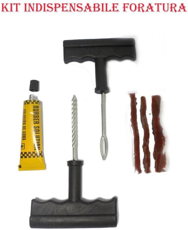 Trade Shop Traesio - Trade Shop - Reparaturset Reifenpanne Auto Motorrad Wohnmobil Reifen Notfall -