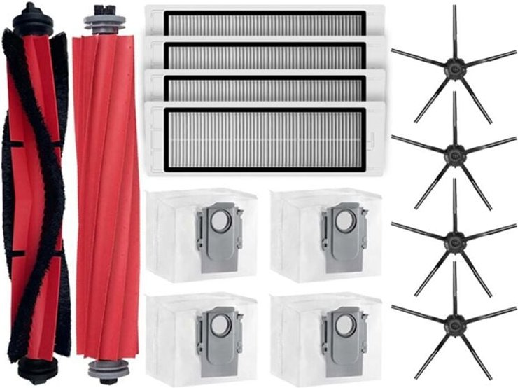 Ersatzteile Hauptbürste Seitenbürste HEPA-Filter Kompatibel für Roborock Q5 Roboter Staubsauger Zubehör